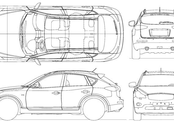 Infiniti EX37 (2010) - Infinity - drawings, dimensions, pictures of the car