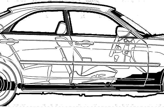 Infiniti M45 (2003) - Инфинити - чертежи, габариты, рисунки автомобиля