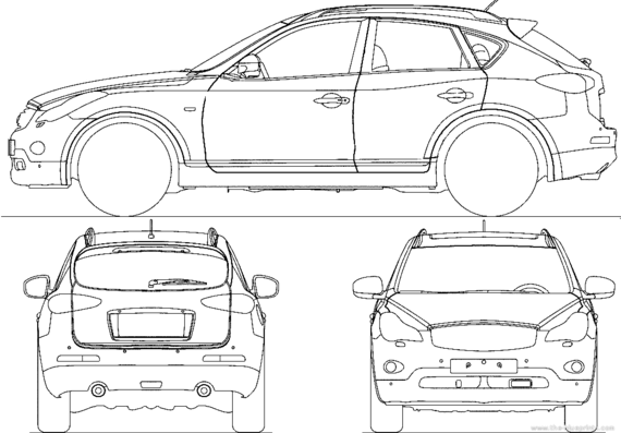 Infinity QX50 (2014) - Infinity - drawings, dimensions, pictures of the car