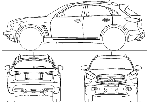 Infinity QX70 (2014) - Infinity - drawings, dimensions, pictures of the car