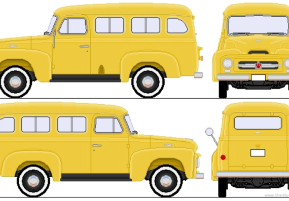 International-Harvester Travelall (1953) - Various cars - drawings, dimensions, pictures of the car