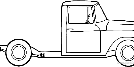 International C-100 4x2 (1961) - Various cars - drawings, dimensions, pictures of the car