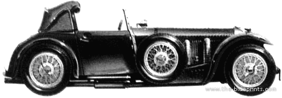 Invicta S-Type 4.5-Litre DHC Freestone and Webb (1930) - Invicta - drawings, dimensions, pictures of the car