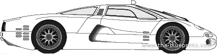 Isdera Commendatore 112i - Разные автомобили - чертежи, габариты, рисунки автомобиля