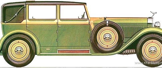 Isotto-Fraschini 8A (1929) - Разные автомобили - чертежи, габариты, рисунки автомобиля