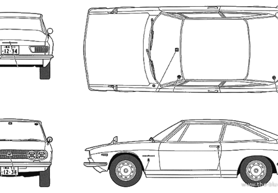 Isuzu 117 Coupe Handmade - Исудзу - чертежи, габариты, рисунки автомобиля