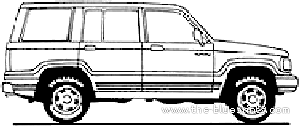 Isuzu Trooper 5-Door (1992) - Isuzu - drawings, dimensions, pictures of the car