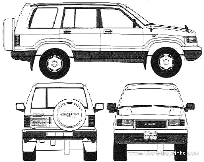 Isuzu Trooper LWB (1995) - Isuzu - drawings, dimensions, pictures of the car
