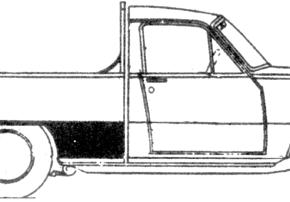 Isuzu Wasp (1964) - Исудзу - чертежи, габариты, рисунки автомобиля