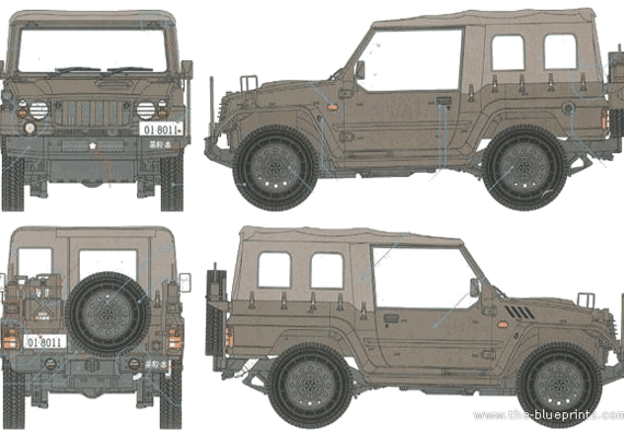 JGSDF type 73 Truck (1996) - Various cars - drawings, dimensions, pictures of the car