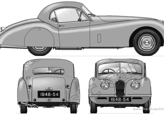 Jaguar 120 Fixed Head Coupe (1948) - Jaguar - drawings, dimensions, pictures of the car
