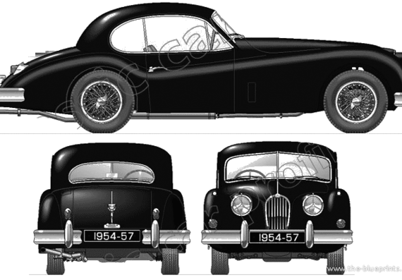 Jaguar 140 Coupe (1954) - Jaguar - drawings, dimensions, pictures of the car