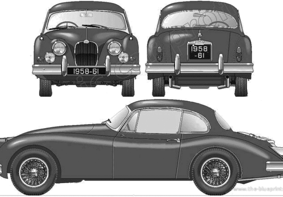 Jaguar 150 Fixed Head Coupe (1959) - Jaguar - drawings, dimensions, pictures of the car