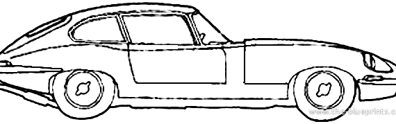 Jaguar E-Type 4.2 2 + 2 (1972) - Jaguar - drawings, dimensions, pictures of the car