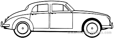 Jaguar Mark I (1958) - Jaguar - drawings, dimensions, pictures of the car