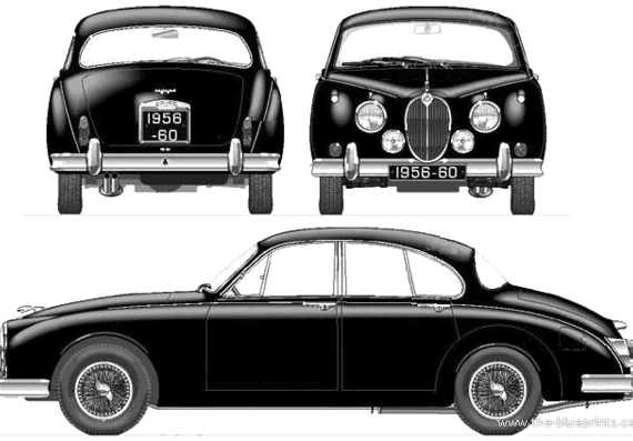 Jaguar Mk.II 3.4 (1960) - Jaguar - drawings, dimensions, pictures of the car