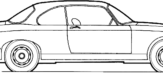 Jaguar XJC (1975) - Ягуар - чертежи, габариты, рисунки автомобиля