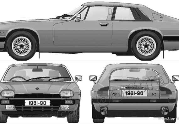 Jaguar XJS 3.6 Coupe HE (1981) - Jaguar - drawings, dimensions, pictures of the car