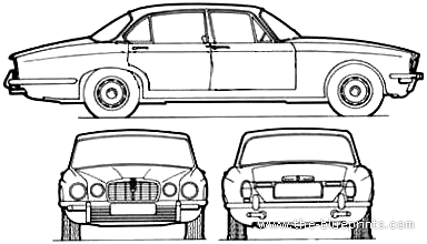 Jaguar XJ 4.2 SII - Jaguar - drawings, dimensions, pictures of the car
