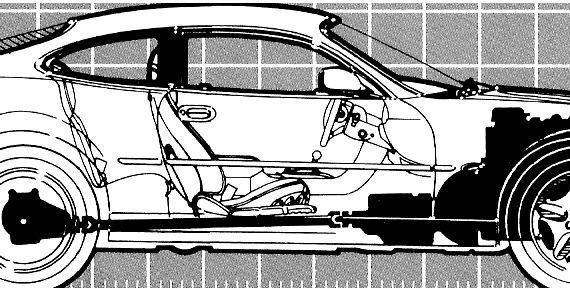 Jaguar XK8 Coupe (1999) - Jaguar - drawings, dimensions, pictures of the car