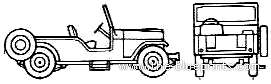 Jeep CJ-6 (1975) - Джип - чертежи, габариты, рисунки автомобиля