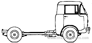 Jeep FC-170 - Джип - чертежи, габариты, рисунки автомобиля