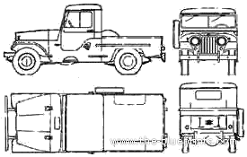 Jeep IKA Pick-up Argentina (1956) - Jeep - drawings, dimensions, pictures of the car