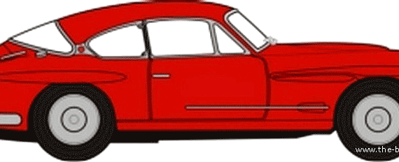 Jensen 541R - Дженсен - чертежи, габариты, рисунки автомобиля