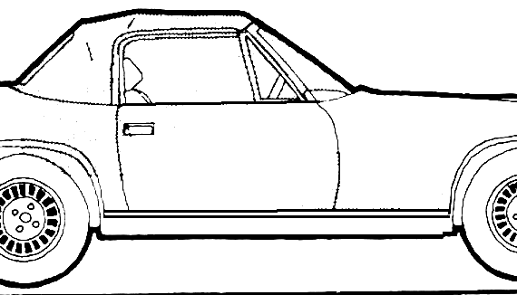 Jensen Healey (1972) - Разные автомобили - чертежи, габариты, рисунки автомобиля