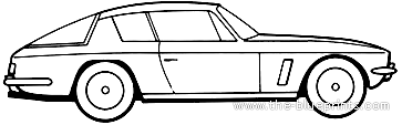 Jensen Interceptor - Дженсен - чертежи, габариты, рисунки автомобиля
