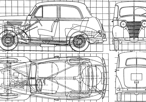 KIM 10-50 - Разные автомобили - чертежи, габариты, рисунки автомобиля