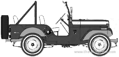 Kaiser Jeep CJ5 Universal - Kaiser - drawings, dimensions, pictures of the car