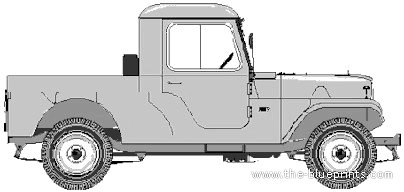Kaiser Jeep CJ6 Hardtop - Kaiser - drawings, dimensions, pictures of the car