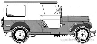 Kaiser Jeep CJ6 Universal - Kaiser - drawings, dimensions, pictures of the car