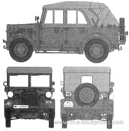 Kfz.1 - Разные автомобили - чертежи, габариты, рисунки автомобиля