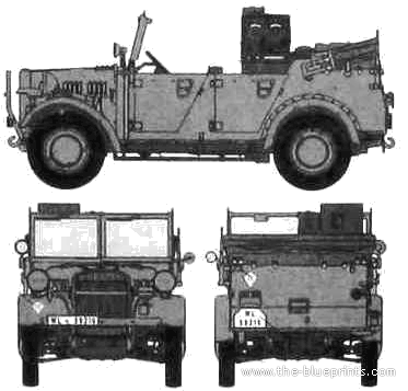 Kfz.2 - Different cars - drawings, dimensions, pictures of the car