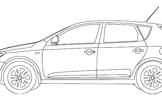Kia Ceed (2007) - Kia - drawings, dimensions, pictures of the car