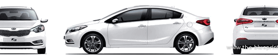 Kia Forte K3 (2013) - Kia - drawings, dimensions, pictures of the car