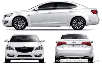 Kia K7 - Cadenza (2010) - Kia - drawings, dimensions, pictures of the car
