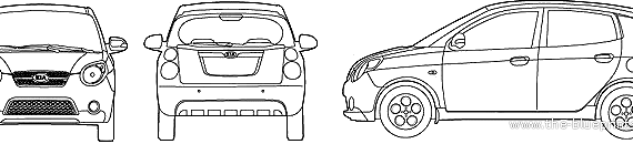 Kia Morning (2010) - Kia - drawings, dimensions, pictures of the car