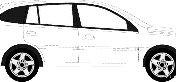 Kia Rio Estate (2005) - Kia - drawings, dimensions, pictures of the car