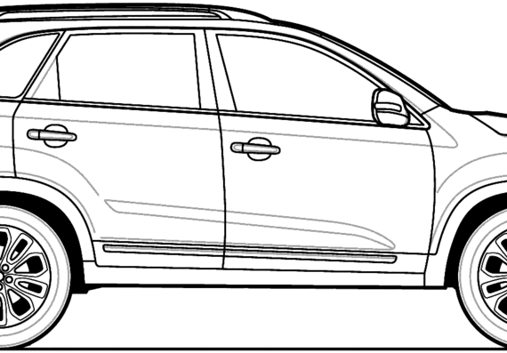 Kia Sorento (2013) - Kia - drawings, dimensions, pictures of the car