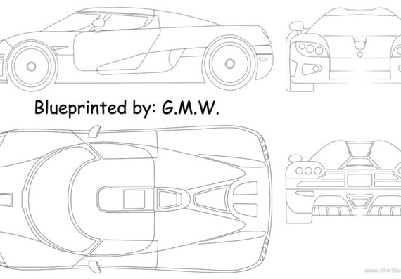 Koenigsegg CCXR - Koenigsegg - drawings, dimensions, pictures of the car
