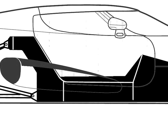Koenigsegg CC (2004) - Кенигсегг - чертежи, габариты, рисунки автомобиля