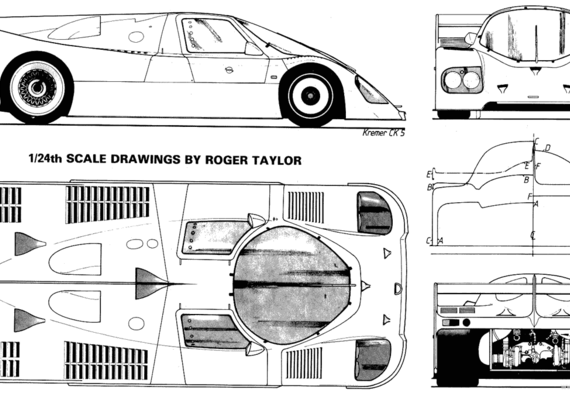 Kremer CK 5 - Racing Classics - drawings, dimensions, pictures of the car
