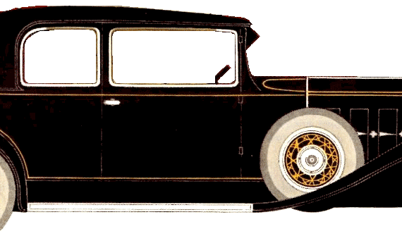 LaSalle Coupe (1931) - Разные автомобили - чертежи, габариты, рисунки автомобиля