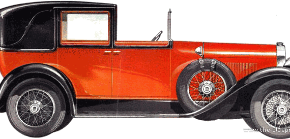 LaSalle Fleetwood Town Cabriolet (1927) - Разные автомобили - чертежи, габариты, рисунки автомобиля