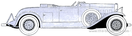 La Salle V8 Roadster (1931) - Various cars - drawings, dimensions, pictures of the car