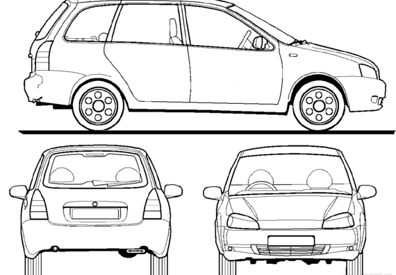 Lada Kalina Estate (2008) - Lada - drawings, dimensions, pictures of the car