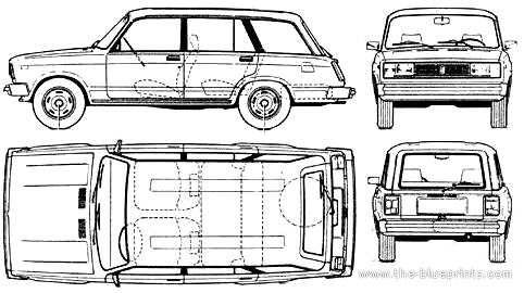 Lada Nova Combi - Lada - drawings, dimensions, pictures of the car